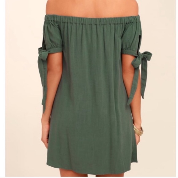 Lulus Alfresco Evenings Oliver Green Mini Dress S - Picture 2 of 6